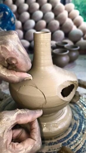 Amazing Clay Vase Cutting Process 😍 | Handmade Pottery Art | Satisfying Clay Craft