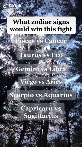 zodiac signs on TikTok
