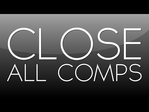 After Effects Quick Tip: Close All Comps
