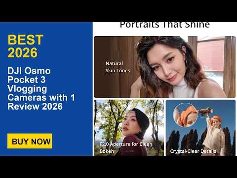 DJI Osmo Pocket 3 Vlogging Cameras with 1 Review 2026