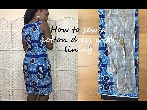 DIY HOW TO SEW A DRESS WITH AFRICAN FABRIC