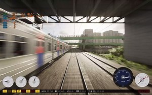 【hmmsim metro】 一定要看到最后，我居然与其他AI列车擦肩而过？？？