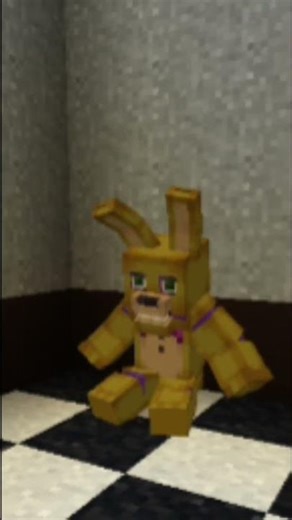 la falla springlock 💀 (versión Minecraft) #fnaf #minecraft