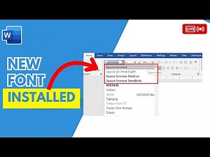 How to Install a New Font into Microsoft Word