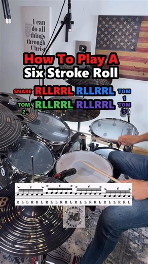Irving Osuna | Drum Coach | Learn how to play a 🔥 six-stroke roll like a PRO drummer! This quick lesson breaks down the hand motions, stick control, and timing you... | Instagram
