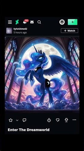 tyto4tme4I (DeviantArt) - Princess Luna: Enter The Dreamworld
