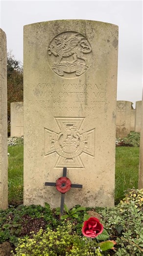 William Richard Cotter VC — The Man Who Wouldn’t Fall In the mud and fire of the Western Front, where courage was tested beyond all measure, one man’s bravery shone like a beacon amid the chaos. His name was William Richard Cotter — and his gallantry would echo through history. Born in Folkestone, Kent, in March 1882, William was the son of Richard and Amy Cotter. His father, an Irish plasterer’s labourer, raised a family of quiet strength and hard work — qualities that would one day define his 