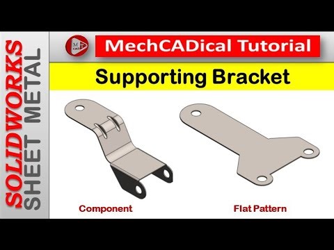 Supporting Bracket Ventilator in SolidWorks - Sheet Metal