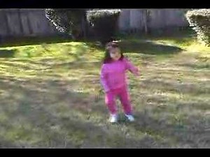 Five year old gymnast flips out