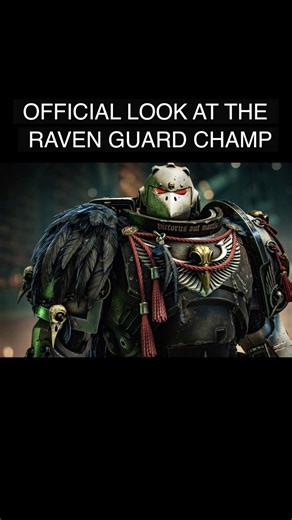 New Official Look At Raven Guard Champ Skin #spacemarine2 #warhammer40k #shorts #gaming #shortvideo