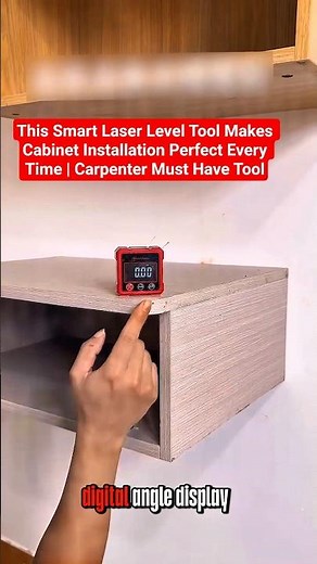 Digital Laser Level with Angle Finder | Multi-Function Cabinet Installation Tool