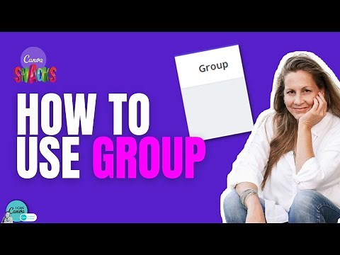 How to GROUP objects in Canva