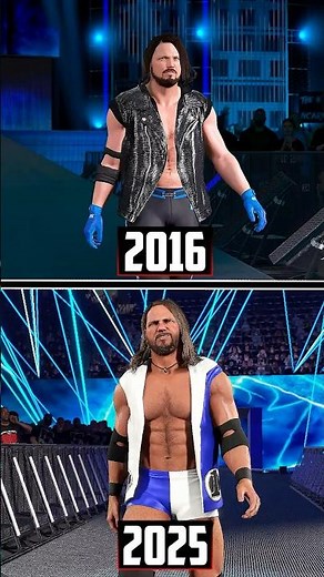 AJ Styles Evolution in WWE Games! WWE 2K17 to WWE 2K25