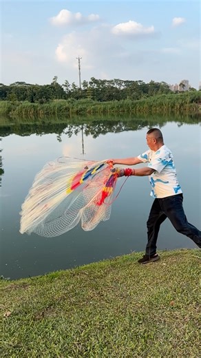 Do you know how to use casting nets for fishing, friends | Tao Liu
