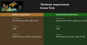 Crown Trick System Requirements — Can I Run Crown Trick on My PC?