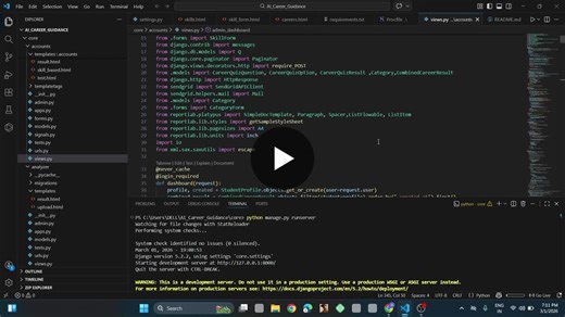 AI-Powered Career Guidance Platform Launched with Django and Python | Deepanshu Patyal posted on the topic | LinkedIn
