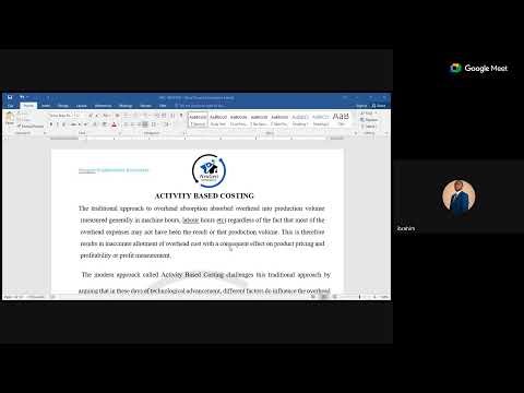 INTRODUCTION TO ACTIVITY BASED COSTING - PM/MA