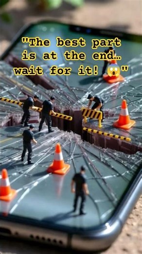 How to fix Tiny Miniature Workers Fix a Cracked Phone 📱|#viral #trending #viralvideo #trendingshorts