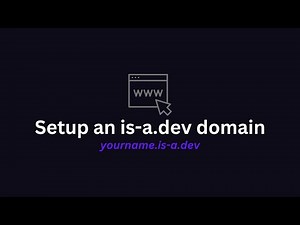[OUTDATED] How to setup a FREE is-a.dev subdomain