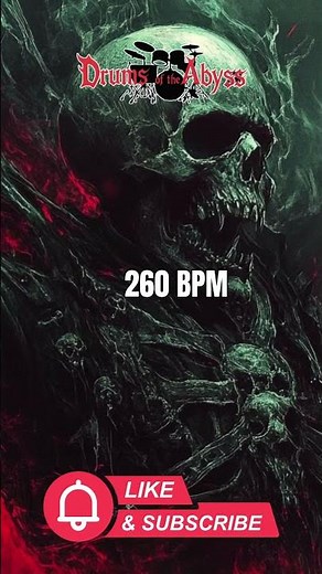 260 BPM Death Metal Drum Track – Brutal High-Speed Fury