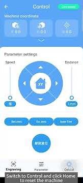 RAY5 mini laser engraver tutorial video by using LaserBurn APP in AP mode