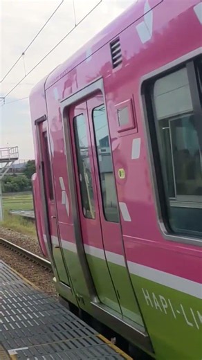 朝時間限定北鯖江駅快速同士の離合#ハピライン