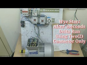 Wye Delta Connection Using Two (2) Contactor Only (English Subtitle)