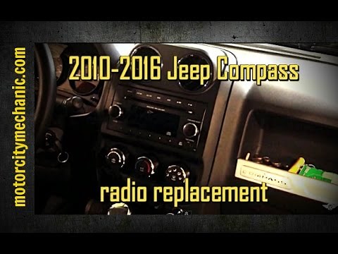 2010-2016 Jeep Compass radio removal