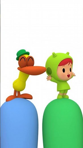 💙 Finger Family Colors | Nursery Rhymes & Baby Songs - Pocoyo #shorts