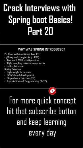 Why Spring Was Introduced in IT Sector? | Why Spring Is So Popular? #shorts