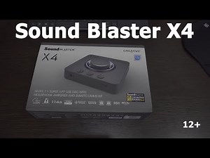 Sound Blaster X4 звук