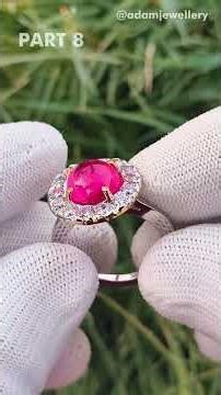 Turning an Old Coin into a Royal Ruby Ring with Diamond | Part-8 #coinjewelry #coinring #coin #ring
