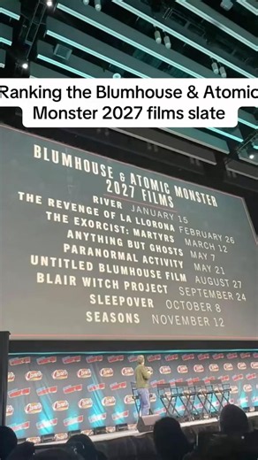 Ranking the Blumhouse & Atomic Monster 2027 films slate
