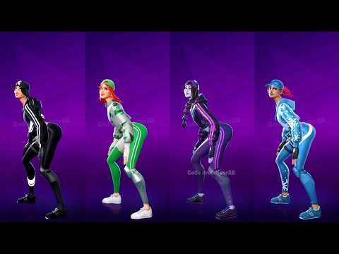 Fortnite Haute Couture Emote Shadow Ruby Chance Dark Ruby Snowstorm Bomber Skin Thicc 🍑😜😍 Who Won ?