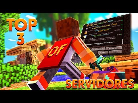 TOP 3 melhores servidores de MINECRAFT PIRATA DE 2025!!! *BEDWARS E SKYWARS*