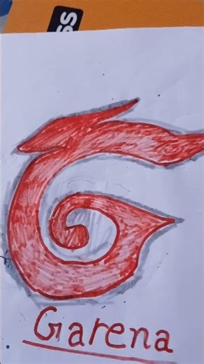 Garena logo drawing 🔥 #shorts #viral #ffshorts #freefire