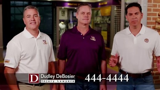 Dudley DeBosier TV Spot, 'Injured: Don't Give Up