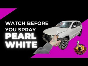 Watch this before you spray pearl white! (this doesn't have to be hard)
