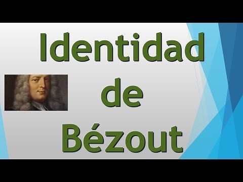 Identidad de Bézout o Lema de Bézout. Teoría y 2 Ejemplos