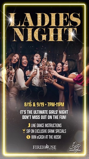 1.9K views · 11 reactions |  Ladies, it's time to turn up the heat! Grab your crew and get ready to dance the night away at Chukchansi! ✨ We’ve got an epic night of line dancing, exclusive drink specials, and eCash wins on the kiosk, Waiting for you! Don’t be shy boys you can come too! Let’s make this night unforgettable! Are you in?  | CHUKCHANSI GOLD RESORT & CASINO | Facebook