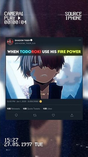 when Shoto Todoroki Use His Fire Power Against Deku 🔥✨🥶... #MyHeroAcademia #mha #anime #shorts