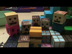 Blowing up the mountain in Minecraft