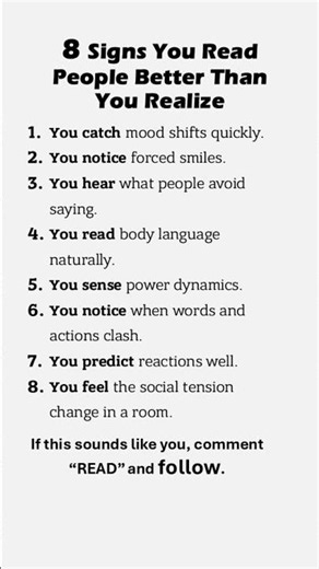 8 Signs You Have Strong Intuition: You Read People Like a Book #psychology #motivation #thepsyche