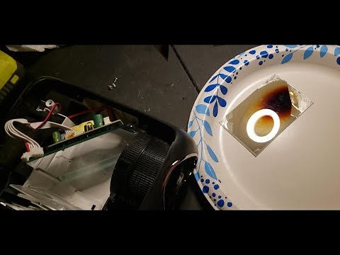 Projector Brown Spot on Screen- FIXED! *Make sure to get this part right or it won't work**