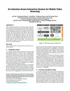 An Intention-Aware Interactive System for Mobile Video Browsing | Proceedings of the 24th ACM international conference on Multimedia