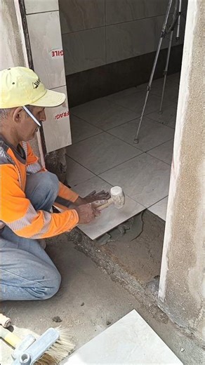 Learn how to install ceramic tiles at doorway entrances accurately and professionally