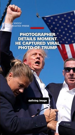 Photographer details moment he captured viral photo of Trump
