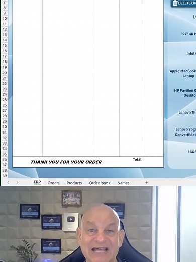 Excel ERP: Automate Orders, Inventory & Dashboards