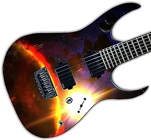 Guitar or Bass Custom Wrap Laminated Vinyl Decal Sticker The Galaxy GS72