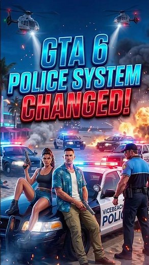 How GTA VI Police System Changed compared to GTA V? #shorts